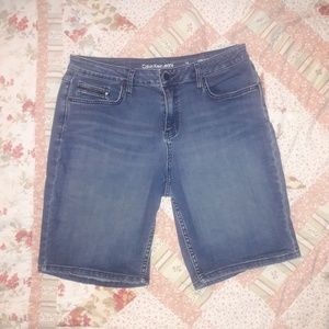 Calvin Klein Medium Wash Shorts: Size 14 (36")
